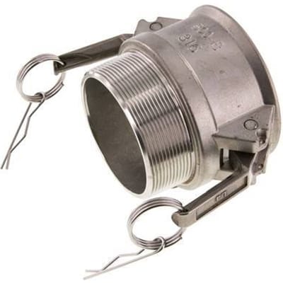 Camlock DN 75 (3'') Koppeling RvsR 3'' met buitendraad Type B MIL-C-27487