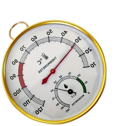 Zwembad Thermometer - Sauna Hygrometer - Temperatuur Meten - Betrouwbaar Bimetalen Mechanisme - 10 cm - Meerkleurig