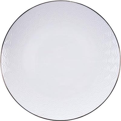 Tokyo Design Studio - Nippon White Gold Rim Plate 30cm Wave