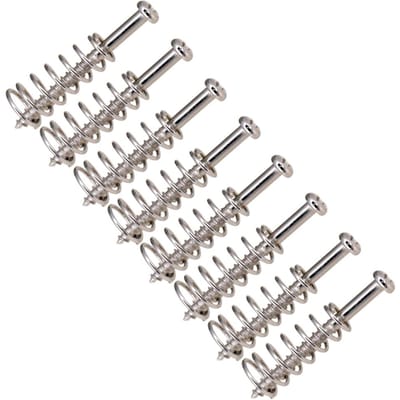 8 stks Metalen Elektrische Gitaar Bas Hals Gezamenlijke Plaat Montageschroeven Pickups Passen Hoogte Schroeven zilver