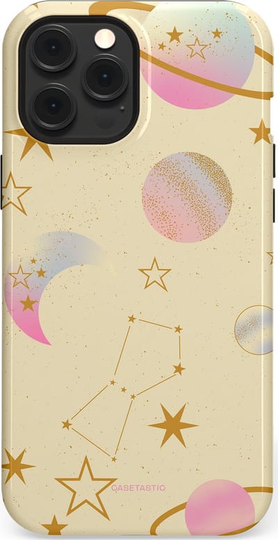 Casetastic Hoesje Geschikt voor Apple iPhone 12 Pro Max Magsafe - Stijlvolle Beschermende Duo-layer Case - Zomerse nacht