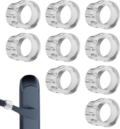 Deurstopper Muurbeschermer - Deurkrukstopper Wandschild - Muren Beschermen - Zonder Boren Installeren - 9 stuks - Transparant