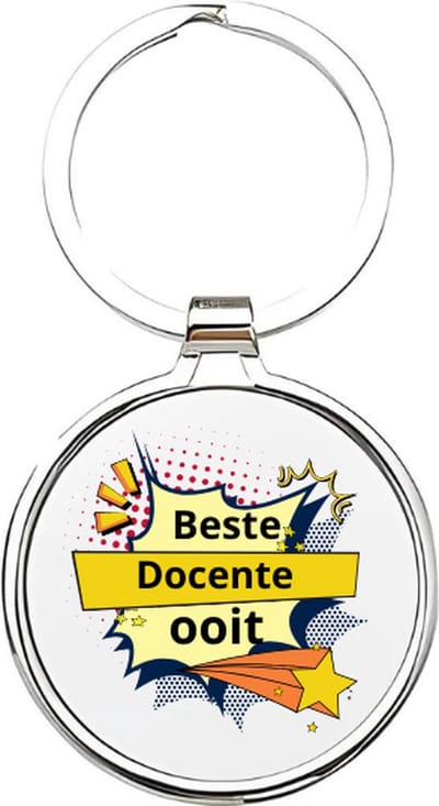 Akyol - de beste docente ooit Sleutelhanger - Docent - de beste docente - docente - docent - lesgeven - werk - collega - beste ooit - cadeau - verjaardag - kado - geschenk - gift - verrassing - welkomst cadeau - afscheidscadeau - 4 x 7,5 CM