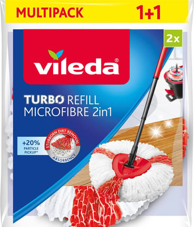 Vileda TURBO 2in1 - Vervanging - 2 stuks