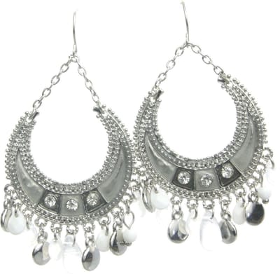 Behave - Oorhangers met steentjes en hangers - bohemian festivalstijl