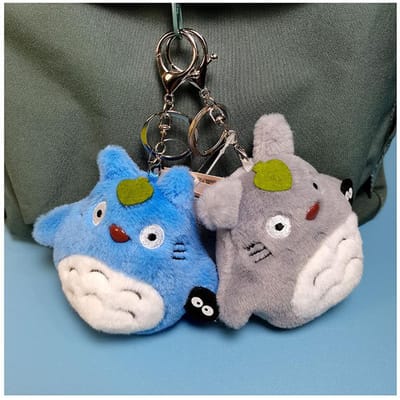 Porte-clés Chat Mignon Anime Portefeuille Doux Peluche Fermeture Éclair Petit Portefeuille pour Adolescentes Filles Femmes Kawaii Câbles de Données Sac pour Écouteurs Pochette à Clés