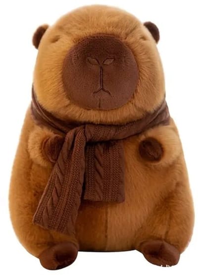 Capybara - 25CM - Knuffel – Pluche – Speelgoed – Zachte – Capybara – Knuffeldier – Gevuld – Dier – Kussen – Voor – Kinderen – Tieners – Volwassenen – Verzamelaars – PP – Katoen – Cadeau – Verjaardag – Feestdagen – Dierenvriend – Cavia – Pluche –