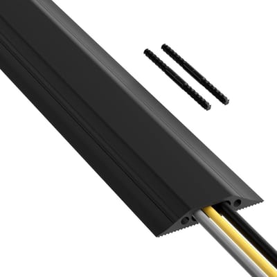 DD® Kabelmat - Kabelbrug - Kabelmantel - D-Line Vloerkabel - 1,8 m - 180x9x9cm - Zwart