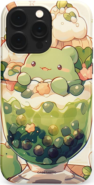 Casetastic Hoesje Geschikt voor Apple iPhone 14 Pro Max Magsafe - Stijlvolle Beschermende Duo-layer Case - Zoet Dessert Patroon