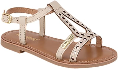 Belectra platte leren sandalen voor kinderen