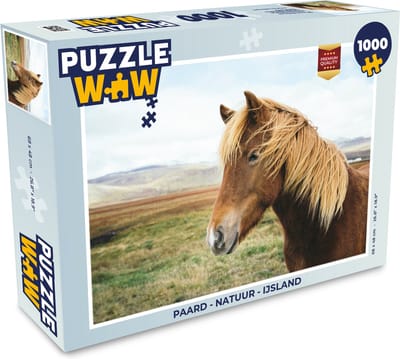 Puzzel Paard - Natuur - IJsland - Legpuzzel - Puzzel 1000 stukjes volwassenen