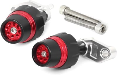 Motor Frame Sliders - Valbescherming Motor - Motor Stabiliseren - Effectieve Impactisolatie - 1 set - Rood