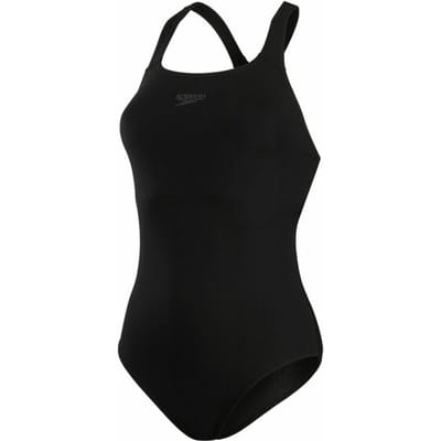 Speedo Endurance+ Kickback Dames Sportbadpak - Badpak Dames met Borstondersteuning - Chloorbestendig Zwempak Dames - Kleurvast Sportbadpak Dames - Zwart - 48