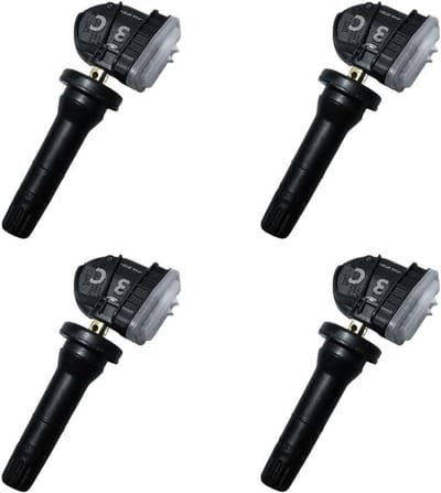 Bandenspanningssensor - TPMS sensor - Veilig Rijden - Voorgeprogrammeerd - 3 Jaar Levensduur - Zwart
