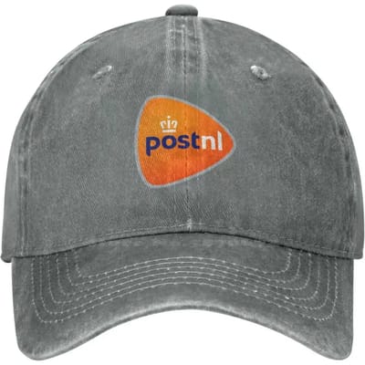 Casquette en jean décontractée avec imprimé logo Postnl, chapeau tricoté, casquette de baseball, décontractée et polyvalente, protection solaire extérieure Adjustable gray