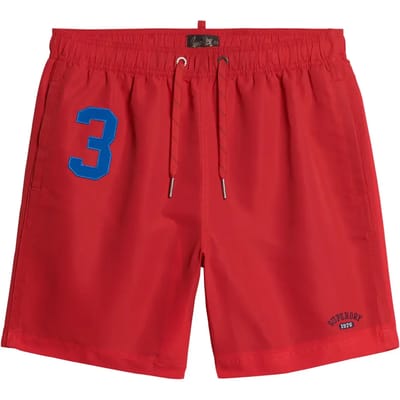 Superdry - Gerecyclede polo zwemshort - 43 cm - Heren - Zwembroeken