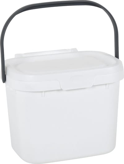 KeuKeuken Caddy 4,5 liter - Afvalbakje - Keuken afvalbakje - Wit