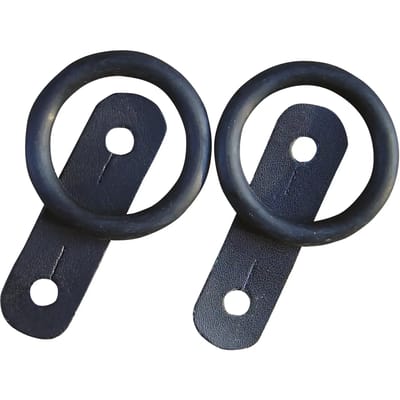 Harry's Horse - Rubber + Leertje Voor Veiligheidsbeugel - Zwart