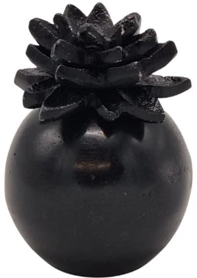 Urnenspecialist® - Urn Lotus - Bloemen Urn - As verwerking - As - Zwart - Black - 25ML