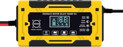Auto Acculader - Slimme Batterijlader - Accu Onderhoud - Intelligent Pulse Repair - 12V 6A - Zwart