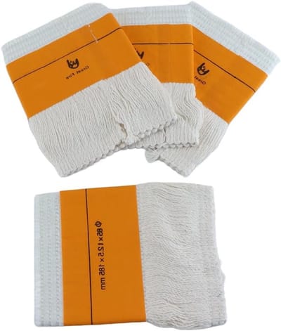 Set van 4 Petroleum Kachelsnaren voor Binnengebruik, Geschikt voor Kachels, Vervangbare Wicks (85 x 2.5 x 185 mm)