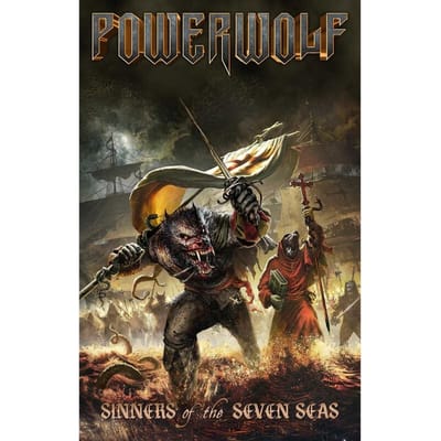 Powerwolf Sinners Of The Seven Seas Unisex Vlag - meerkleurig - Standard