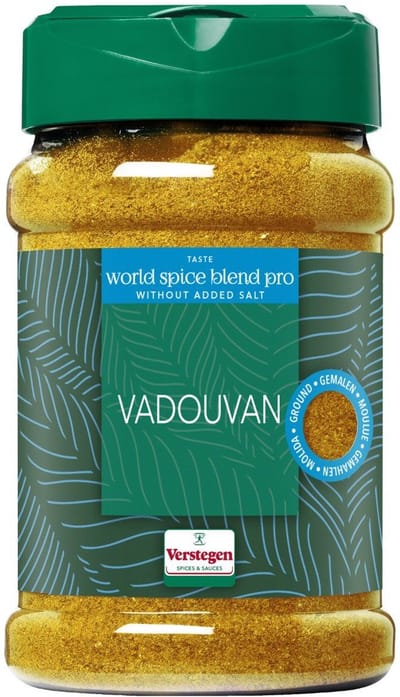 Verstegen - Vadouvan kruiden fijn zonder zout - World Spice Blends - Strooibus small - Kruiden & specerijen - 160g