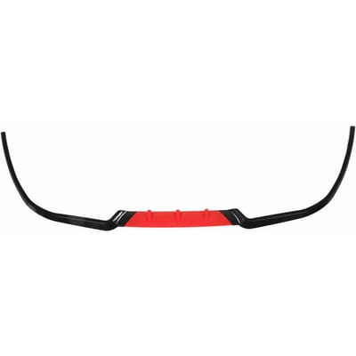 Lot de 3 séparateurs de pare-chocs avant, coins robustes et délicats, becquet universel pour Audi A3 A4 A6, rouge rouge