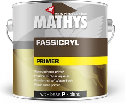 Mathys Fassicryl Primer - 2,5 l - 14 m²/l - Wit