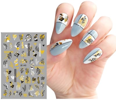 Frezarkowo - Nagelstickers - Bloemen - 1 stuk - Zelfklevend