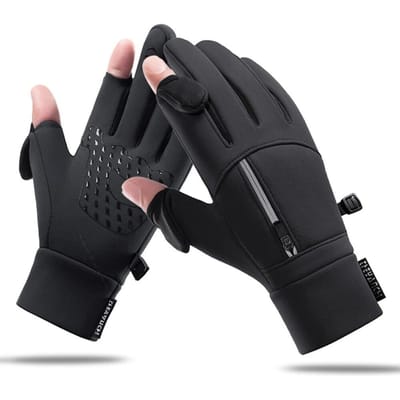 Winter Warm Touchscreen Handschoenen Buiten Winddicht Waterdicht Koudebestendige Handschoenen Heren Rijden Fietsen Vissen Ski Handschoenen M zwart