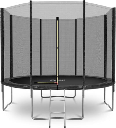 Tuintrampoline Deluxe - Springkussen - Buiten Sporten - Met Veiligheidsnet - Ø 305 cm - Zwart