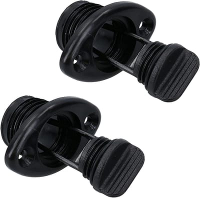 Boot Drain Plug - Afwateringsplug Kajak - Waterdicht Afsluiten - O-ring Afdichting - 25mm Gat - Zwart