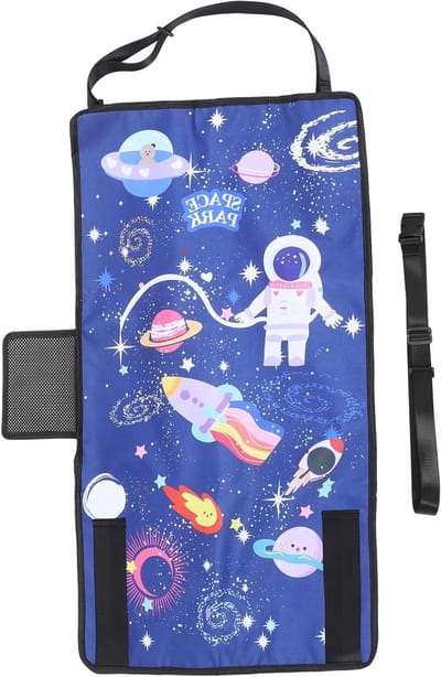 Vliegtuigbed Peuter - Vliegtuigstoelverlenger Kinderen - Comfortabel Reizen - Draagbaar Compact Ontwerp - 78x44x0.3CM - Donkerblauw