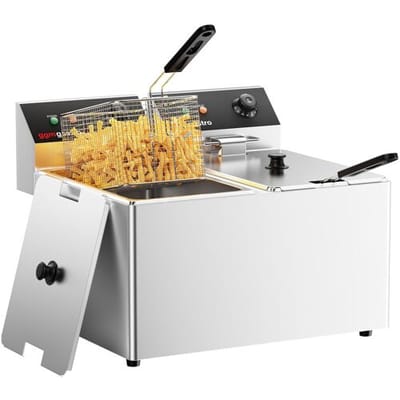 GGM Gastro Elektro Doppelfritteuse - 8+8 Liter - 6,5 kW