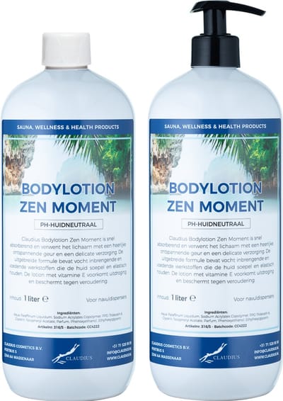 Bodylotion Zen Moment 1 Liter - met gratis pomp - set van 2 stuks