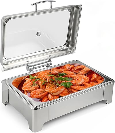 Elektrische Voedselverwarmer - Catering Warmhoudbak - Buffet Warm Houden - Instelbare Temperatuurregeling - 58 x 44 x 26 cm