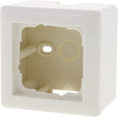 Gira System 55 opbouwraam - 1-voudig - inclusief afdekraam - polarwit