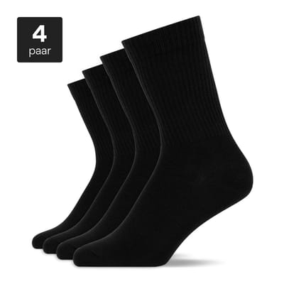 SNOCKS Tennissokken Heren & Dames - Premium Kwaliteit - Sportsokken Heren - Sportsokken Dames - Wandelsokken - Hardloopsokken - Maat 35/50 - 4 Paar - Duurzaam Cadeau