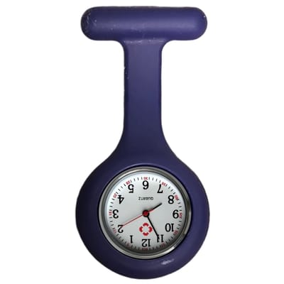 Fako® - Verpleegstershorloge - Zusterhorloge - Verpleegster Horloge - Siliconen Uni - Donkerpaars