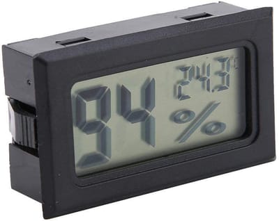 Digitale Hygrometer & Thermometer met LCD Display voor Binnen, Reptielen, Kassen en Kantoor