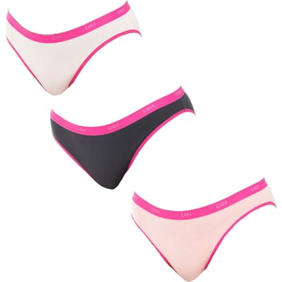 Pack-3 Les Pockets slip elastische stof D4H00 vrouw