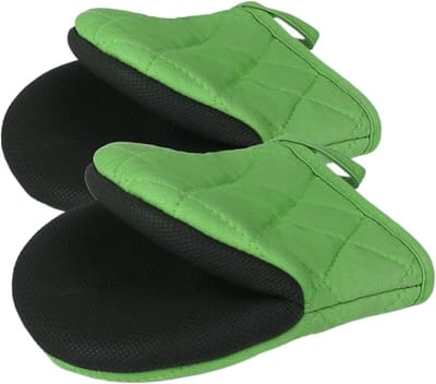 Ovenwanten - Keukenhandschoenen - Koken en Bakken - Antislip Grip - 18cm x 14cm - Plaid