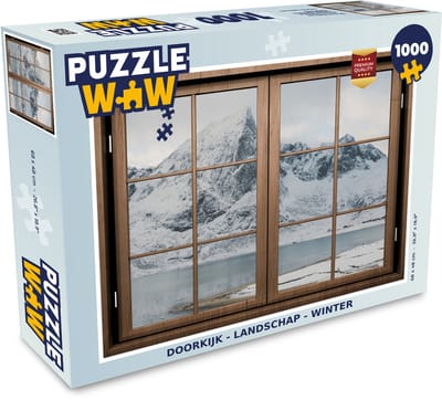Puzzel Doorkijk - Landschap - Winter - Legpuzzel - Puzzel 1000 stukjes volwassenen