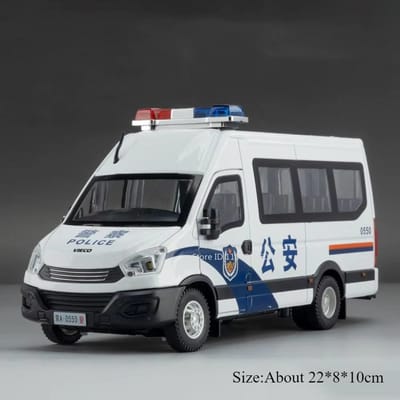 1:24 Schoolbus Ambulance Politieauto Model Speelgoed Legering Diecast Pull-Back Deuren Openen Geluid Licht Voor Kinderen Edutainment Modellen