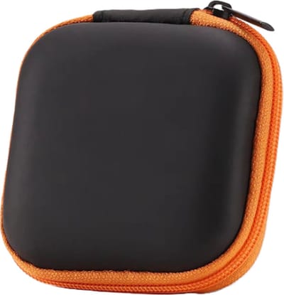 Oortjes Opberg Hoesje | Case | Etui | Organizer | Voor Het Opbergen Van Oordopjes En Laadkabels | Opbergen Van Sleutels | USB | ORANJE