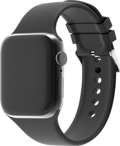 Strap-it Classic Siliconen band - Geschikt voor Apple Watch Series 1/2/3/4/5/6/7/8/9/10/11/SE/SE2/SE3/Ultra (2/3) - Aqua - Bandje siliconen sport loop - iWatch sportbandje voor maat: 44mm / 45mm / 46mm / 49mm