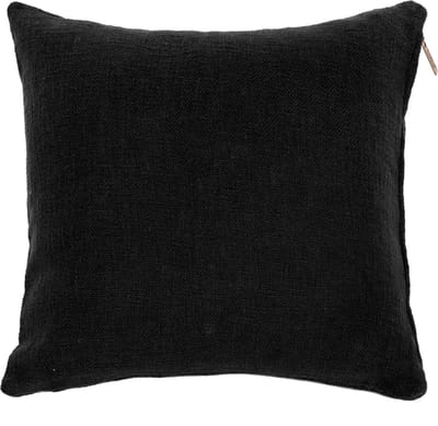 Tiseco - Kussen (gevuld) COTTON SLUB - met rits - 60x60 cm - Zwart