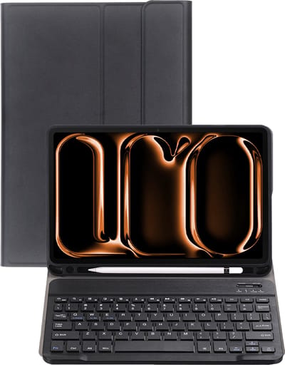 Hoes Geschikt voor iPad Pro 2024 (11 inch) Hoes Toetsenbord Hoes Case Book Cover Hoesje - Hoesje Geschikt voor iPad Pro 2024 11 inch (7e generatie) Keyboard Hoes - Zwart
