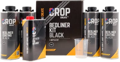 CROP 2K Bedliner ZWART 4 liter Set + Verharder